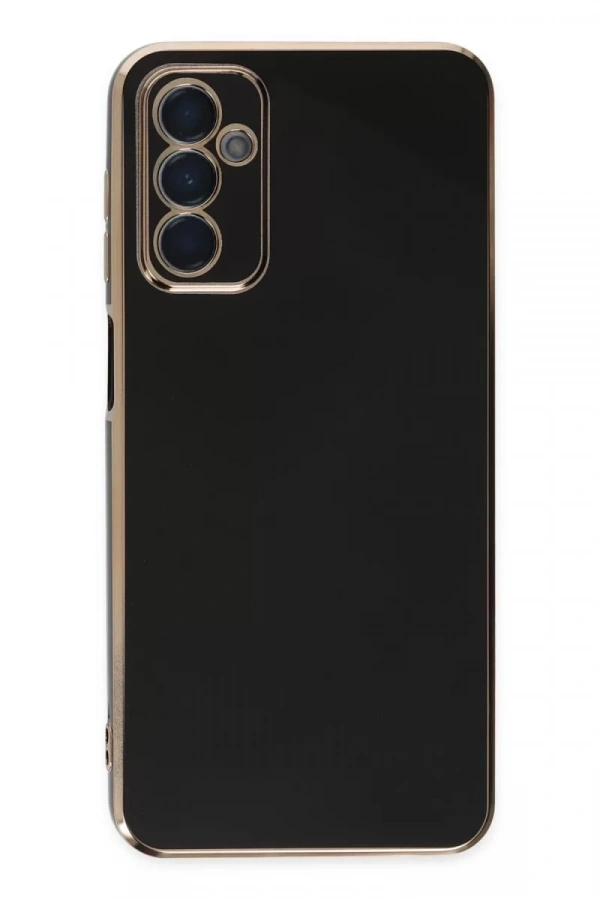 Samsung Galaxy A04S Kılıf Volet Silikon - Siyah