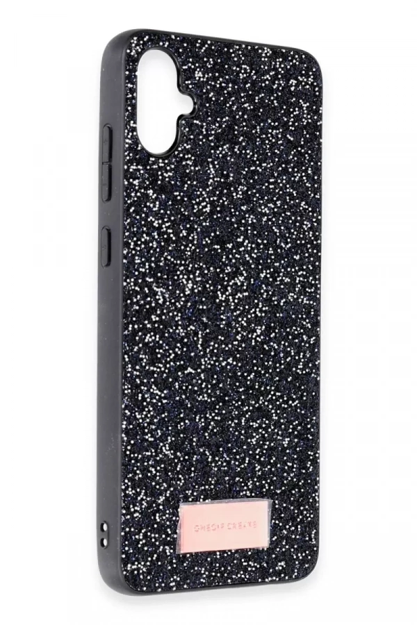 Samsung Galaxy A05 Bright Simli Kapak - Siyah