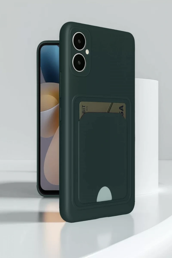 Samsung Galaxy A05 Kelvin Kartvizitli Silikon - Lacivert