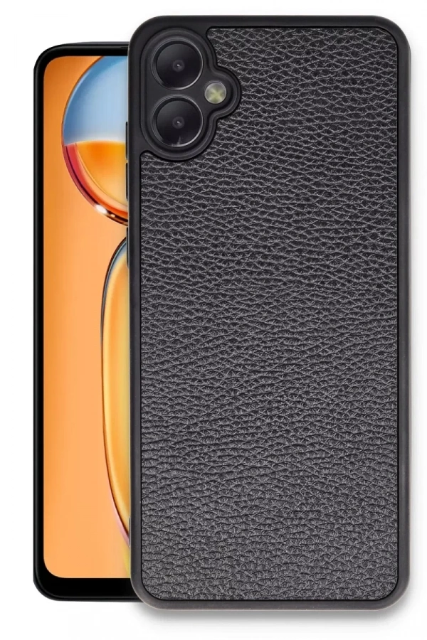 Samsung Galaxy A05 Kılıf Aras Deri Kapak - Siyah