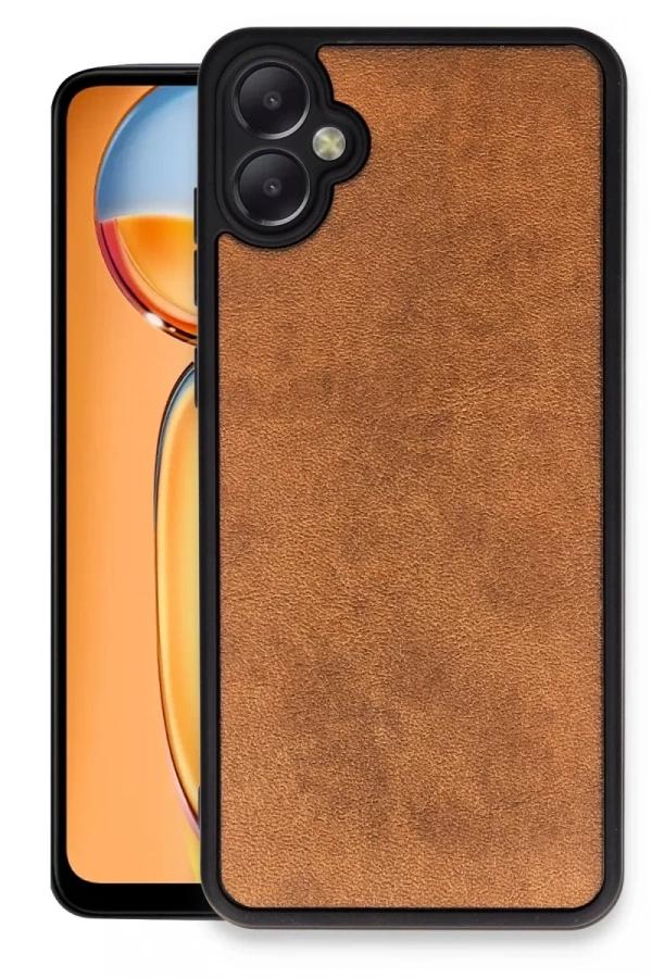 Samsung Galaxy A05 Kılıf Aras Deri Kapak - Taba