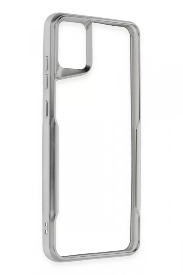Samsung Galaxy A05 Kılıf Boyi Silikon Kapak - Gümüş