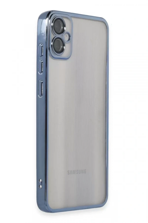Samsung Galaxy A05 Kılıf Lensli Silikon - Lacivert