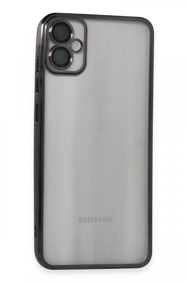 Samsung Galaxy A05 Kılıf Lensli Silikon - Siyah