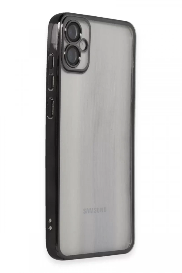 Samsung Galaxy A05 Kılıf Lensli Silikon - Siyah