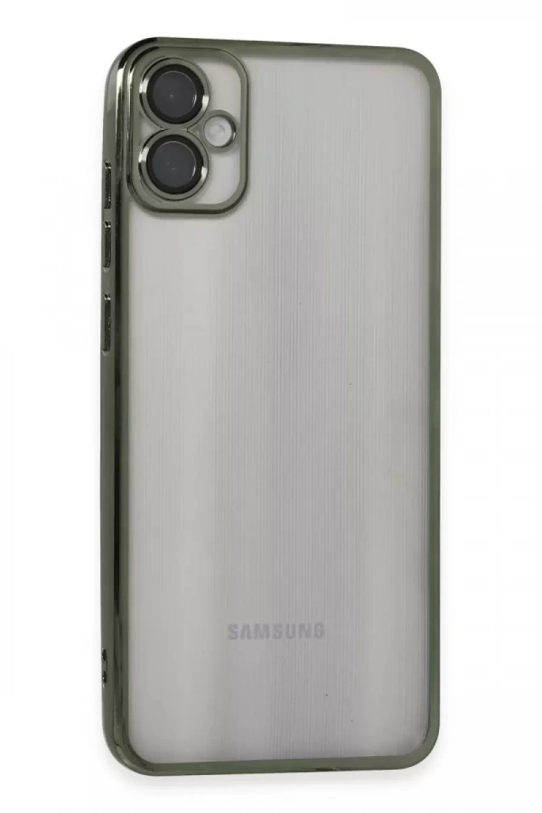 Samsung Galaxy A05 Kılıf Lensli Silikon - Yeşil