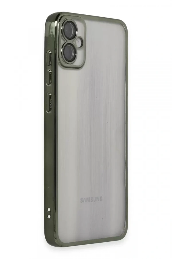 Samsung Galaxy A05 Kılıf Lensli Silikon - Yeşil