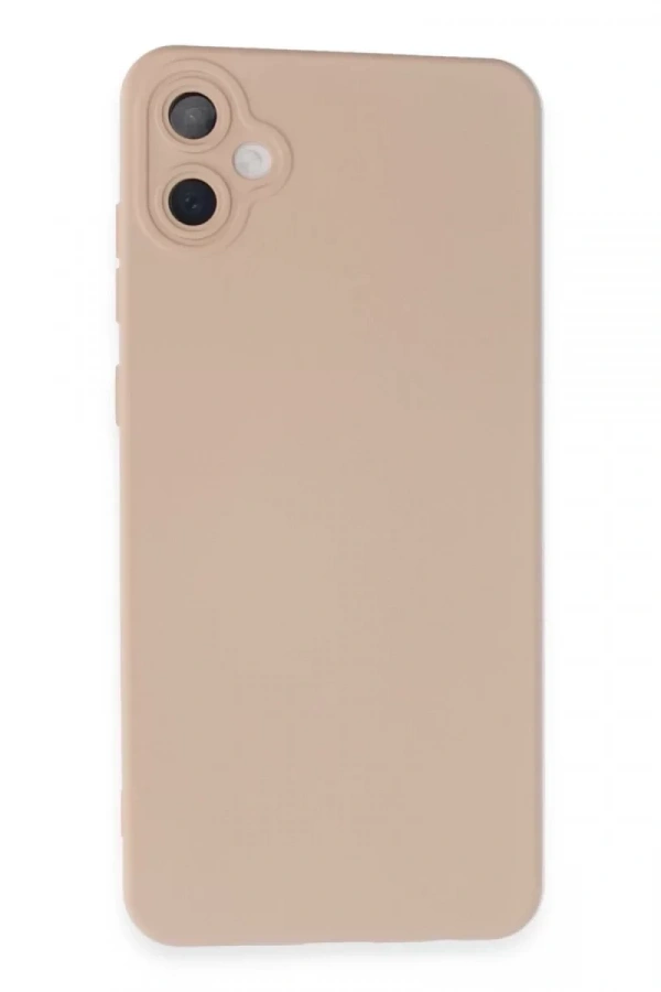 Samsung Galaxy A05 Kılıf Nano içi Kadife Silikon - Pudra