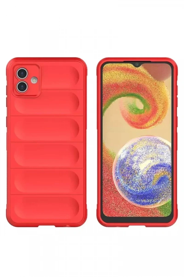 Samsung Galaxy A05 Kılıf Optimum Silikon - Kırmızı