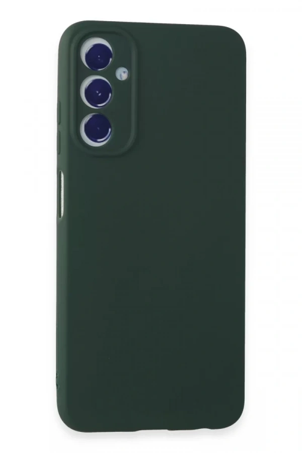 Samsung Galaxy A05S Kılıf First Silikon - Koyu Yeşil