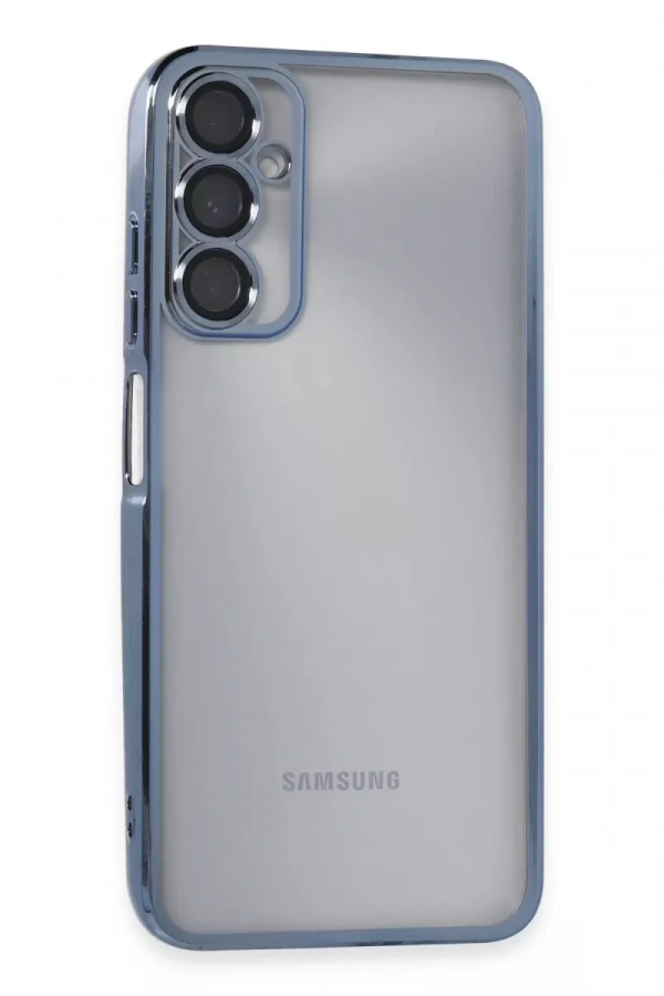 Samsung Galaxy A05S Kılıf Lensli Silikon - Açık Mavi
