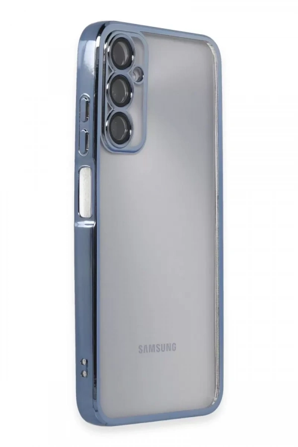 Samsung Galaxy A05S Kılıf Lensli Silikon - Açık Mavi