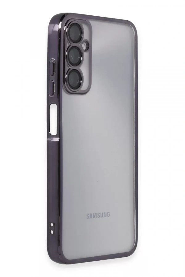 Samsung Galaxy A05S Kılıf Lensli Silikon - Mor