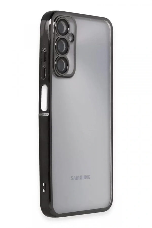 Samsung Galaxy A05S Kılıf Lensli Silikon - Siyah