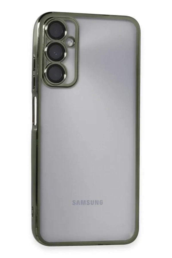 Samsung Galaxy A05S Kılıf Lensli Silikon - Yeşil