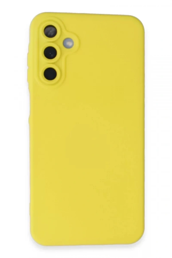 Samsung Galaxy A05S Kılıf Nano içi Kadife Silikon - Sarı