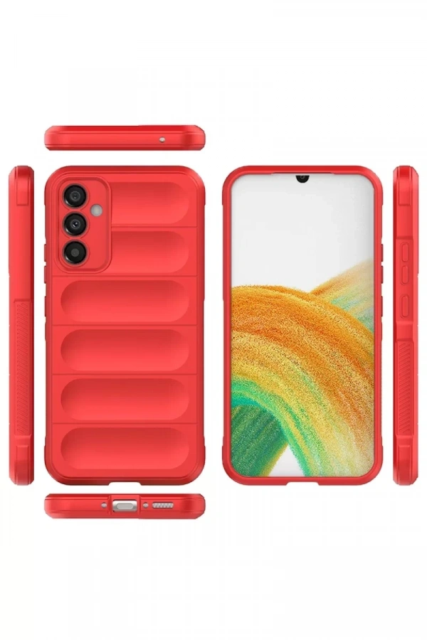 Samsung Galaxy A05S Kılıf Optimum Silikon - Kırmızı