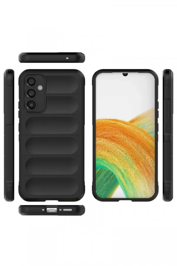 Samsung Galaxy A05S Kılıf Optimum Silikon - Siyah