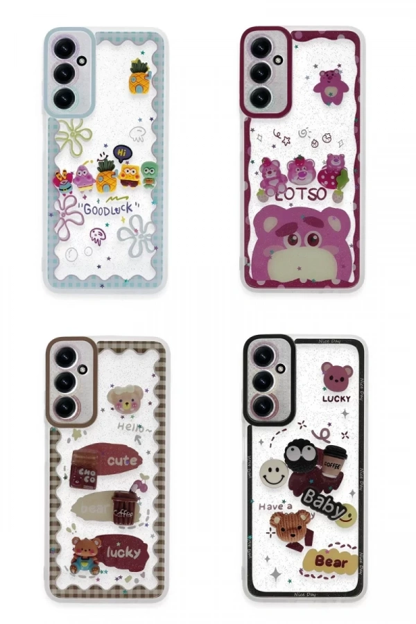 Samsung Galaxy A05S Kılıf Sweet Desenli Silikon Kapak - Sarı