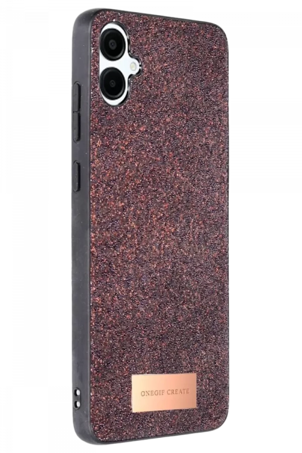 Samsung Galaxy A06 Bright Simli Kapak - Derin Mor