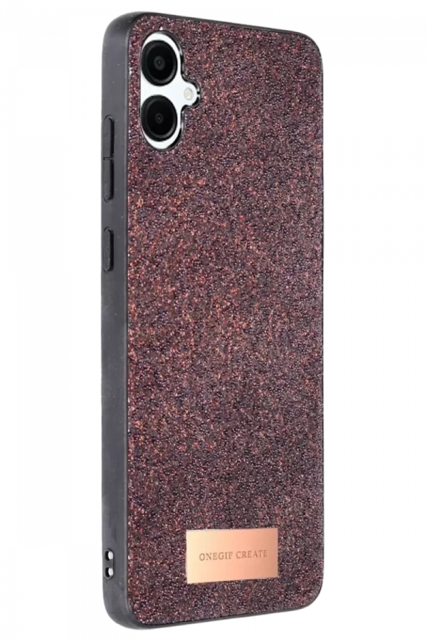 Samsung Galaxy A06 Bright Simli Kapak - Derin Mor