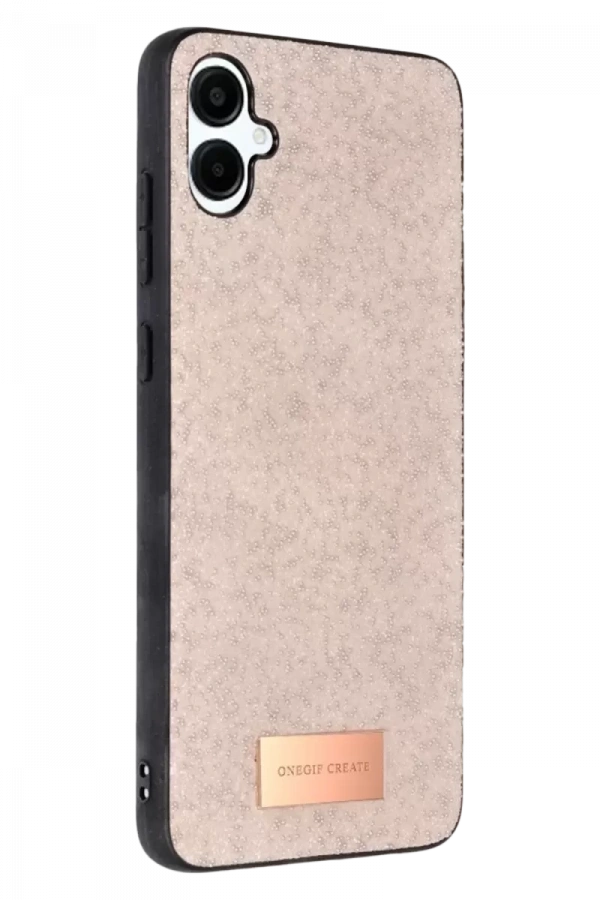 Samsung Galaxy A06 Bright Simli Kapak - Pembe