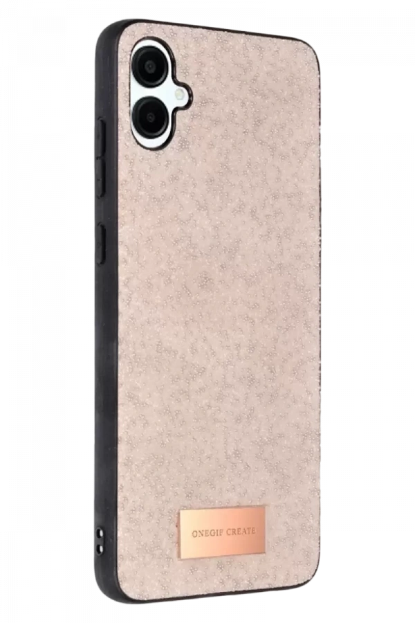 Samsung Galaxy A06 Bright Simli Kapak - Pembe