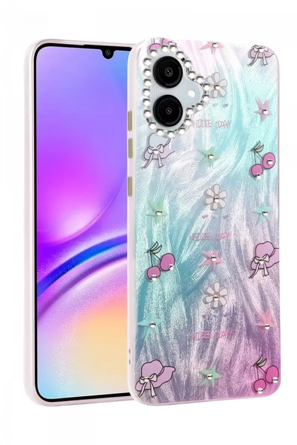Samsung Galaxy A06 Kılıf Blade Aynalı Desenli Kapak - Desen 4