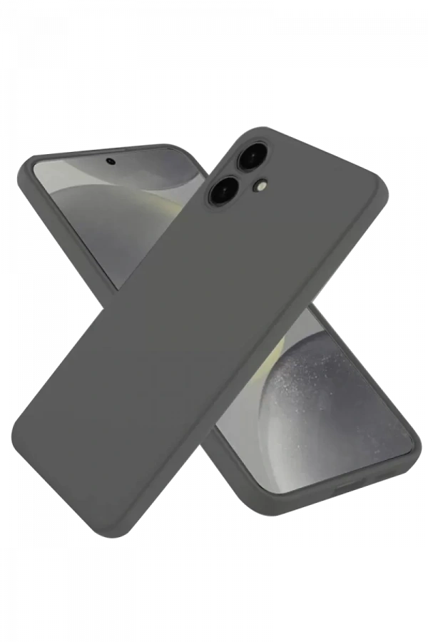 Samsung Galaxy A06 Kılıf First Silikon - Gri