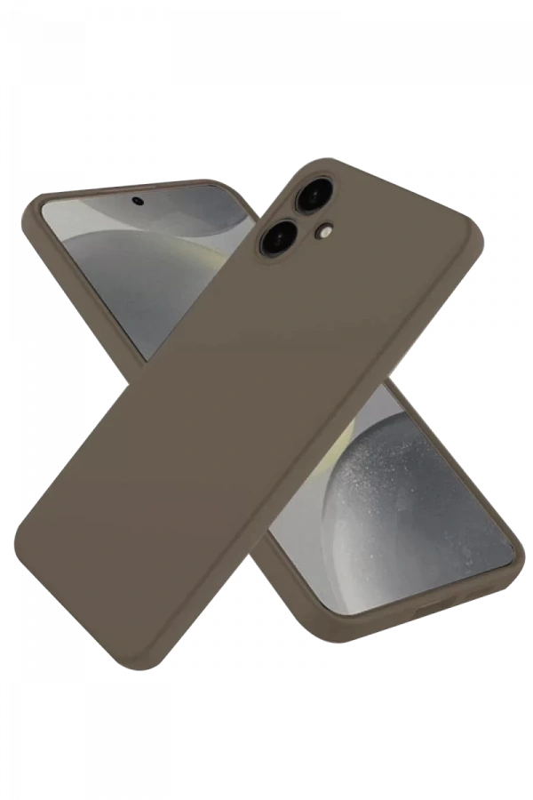 Samsung Galaxy A06 Kılıf First Silikon - Kahverengi