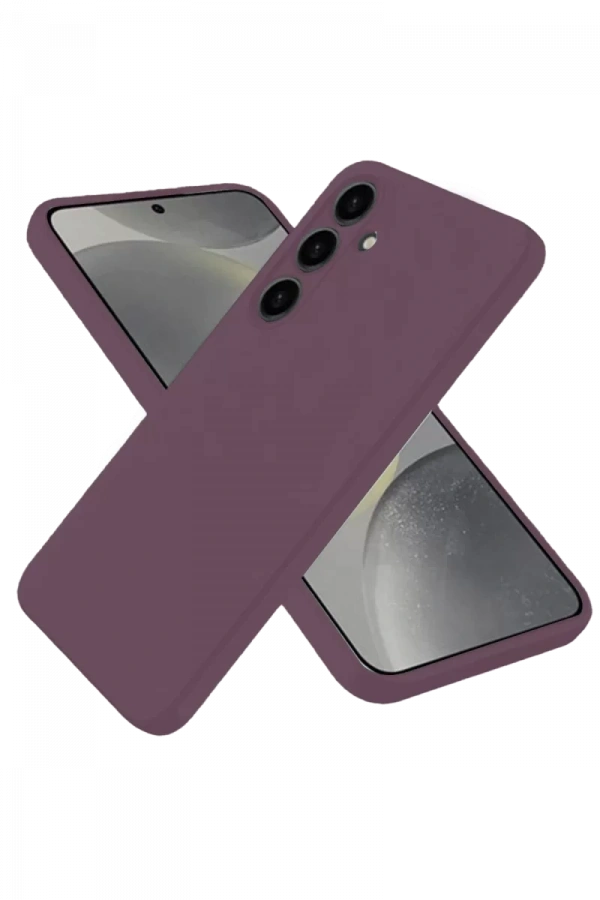 Samsung Galaxy A06 Kılıf First Silikon - Mürdüm