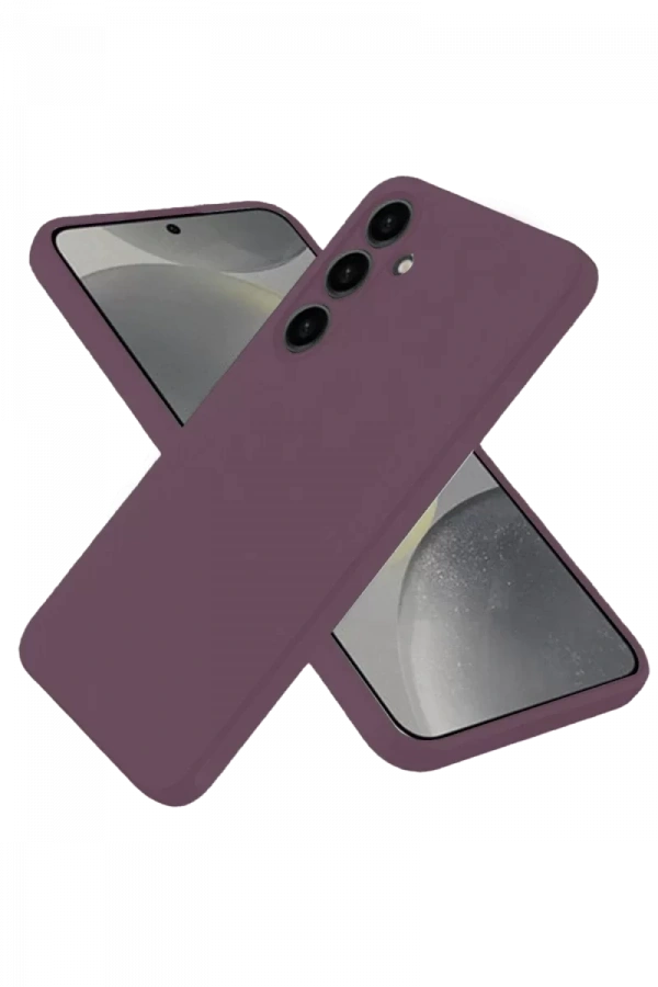 Samsung Galaxy A06 Kılıf First Silikon - Mürdüm