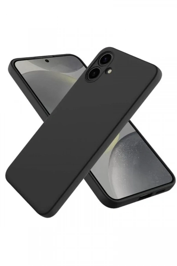 Samsung Galaxy A06 Kılıf First Silikon - Siyah
