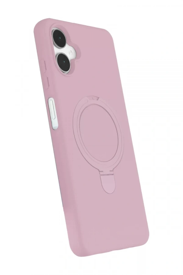 Samsung Galaxy A06 Regal Magsafe Standlı Kapak - Açık Pembe
