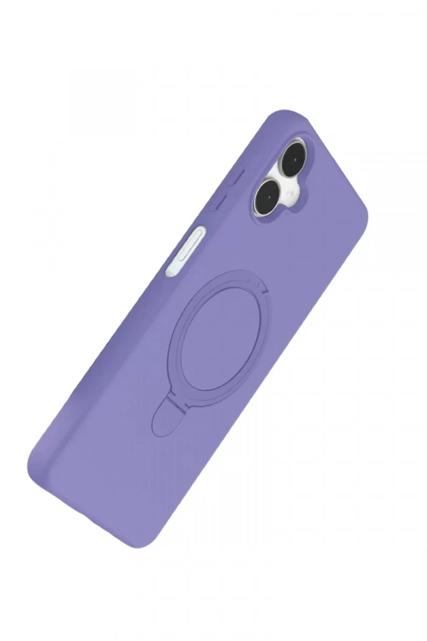 Samsung Galaxy A06 Regal Magsafe Standlı Kapak - Lila