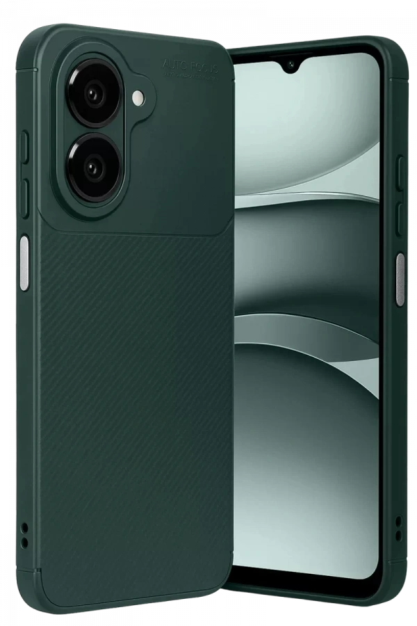 Samsung Galaxy A07 4G Auto Focus Karbon Kapak - Koyu Yeşil