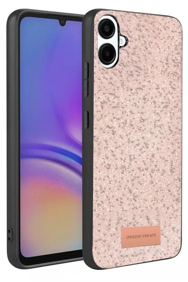 Samsung Galaxy A07 4G Bright Simli Kapak - Pembe