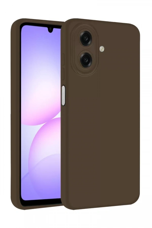 Samsung Galaxy A07 4G First Silikon - Kahverengi