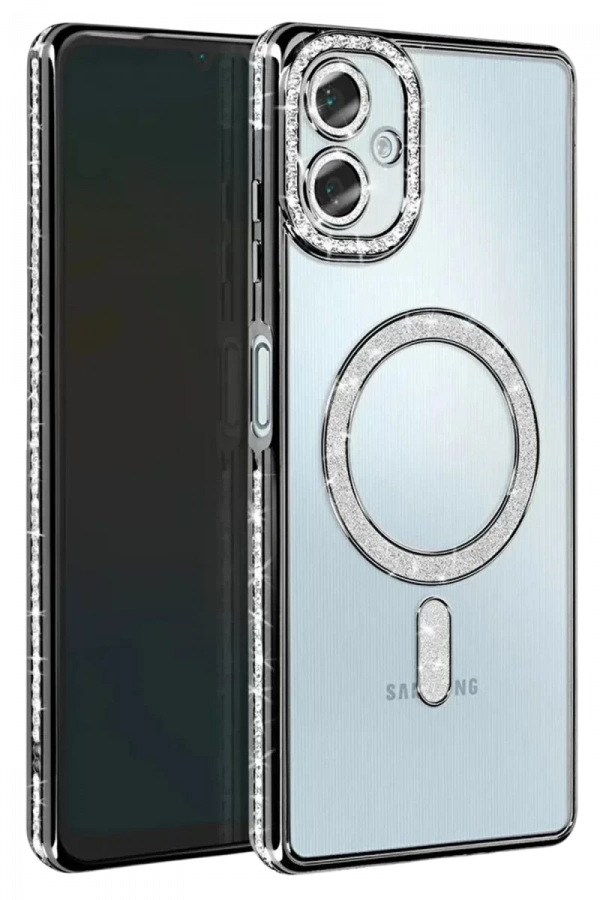 Samsung Galaxy A07 4G Joke Simli Magneticsafe Kılıf - Siyah