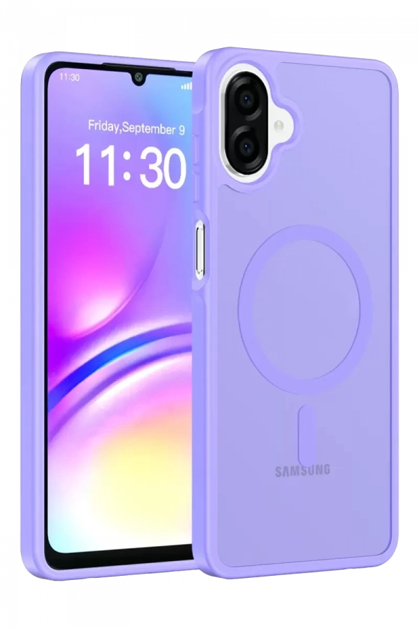 Samsung Galaxy A07 4G Jota Magsafe Kapak - Lila