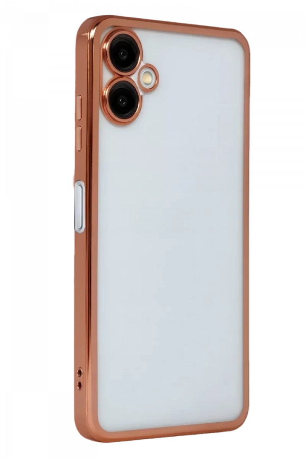 Samsung Galaxy A07 4G Lensli Silikon - Çöl Titanyum