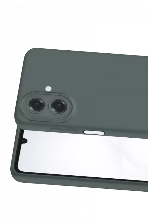 Samsung Galaxy A07 4G Nano içi Kadife Silikon - Gri