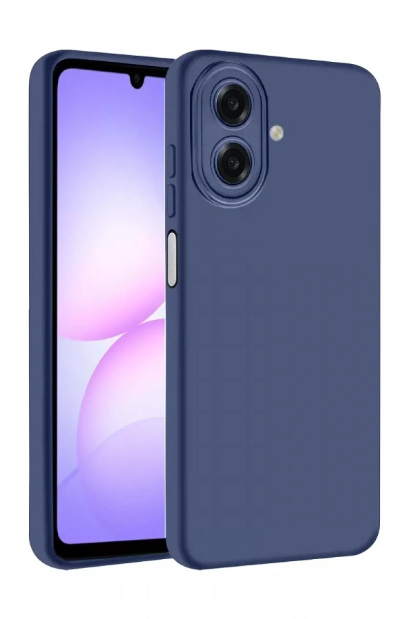 Samsung Galaxy A07 4G Nano içi Kadife Silikon - Lacivert