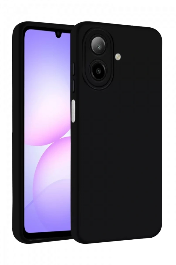 Samsung Galaxy A07 4G Nano içi Kadife Silikon - Siyah