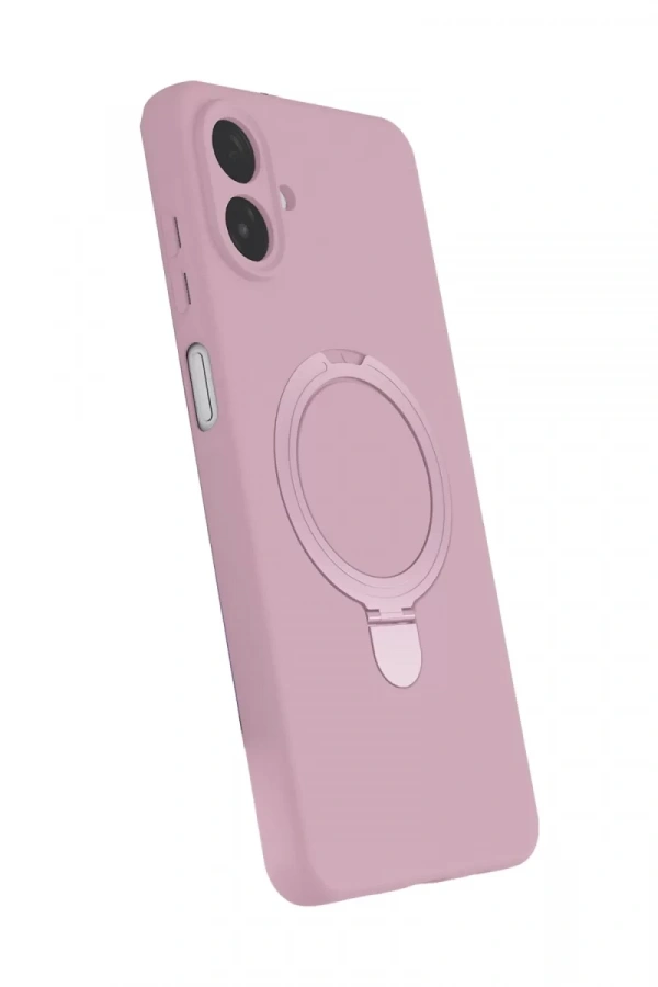 Samsung Galaxy A07 4G Regal Magsafe Standlı Kapak - Açık Pembe