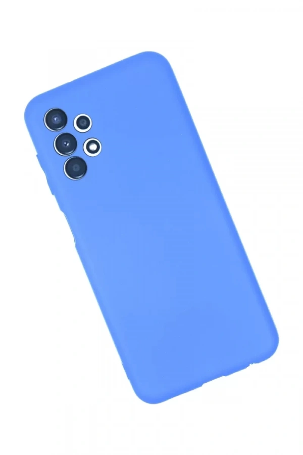 Samsung Galaxy A13 4G Kılıf First Silikon - Mavi
