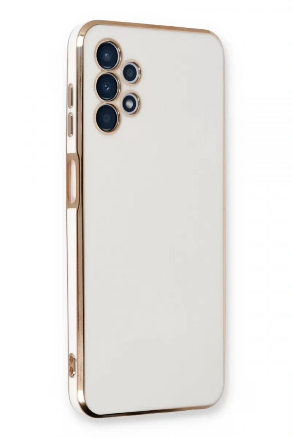 Samsung Galaxy A13 4G Kılıf Volet Silikon - Beyaz
