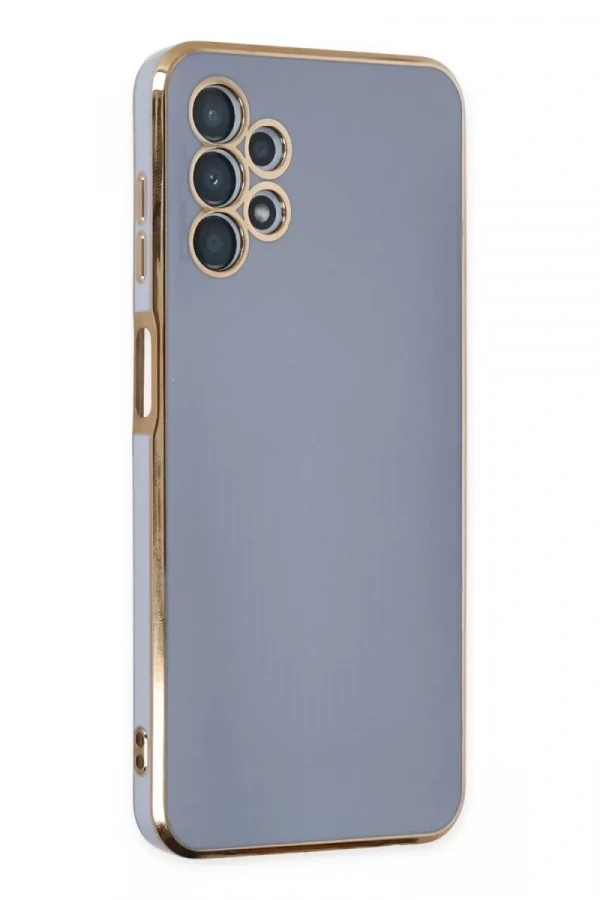 Samsung Galaxy A13 4G Kılıf Volet Silikon - Mavi