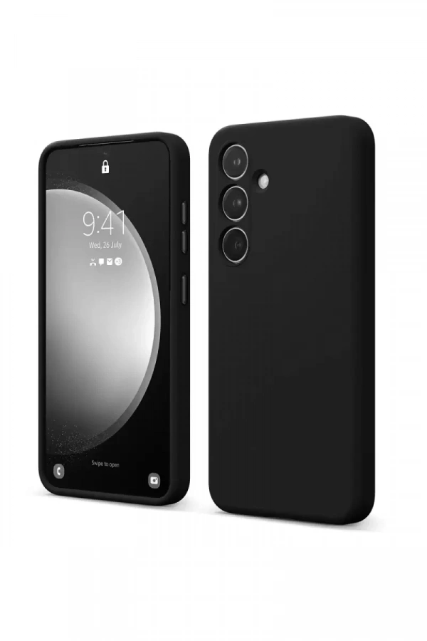 Samsung Galaxy A14 4G Kılıf First Silikon - Siyah