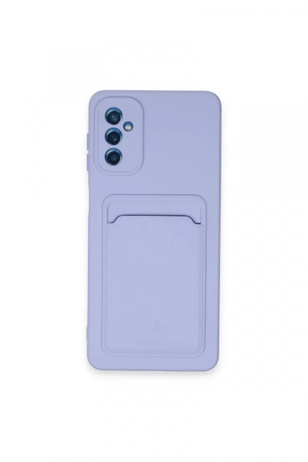 Samsung Galaxy A14 4G Kılıf Kelvin Kartvizitli Silikon - Lila